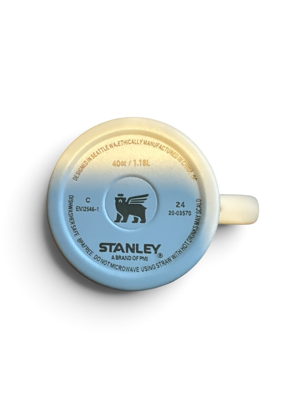 Stanley White and Gold Quencher H2.0 Tumbler with Chanel Motif - Picture 4 of 4